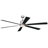 72 in. Satin Nickel Indoor Outdoor Rod Mount Ceiling Fan with Reversible Black-Driftwood Blades, Dimmable Integrated LED Light Kit and Remote Control, 3 Speeds, Energy Efficient DC Motor-1475182034-1407407356