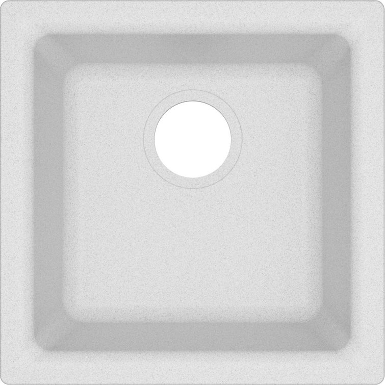 Quartz Classic 15-3/4" x 15-3/4" x 7-11/16" Dual Bar Sink