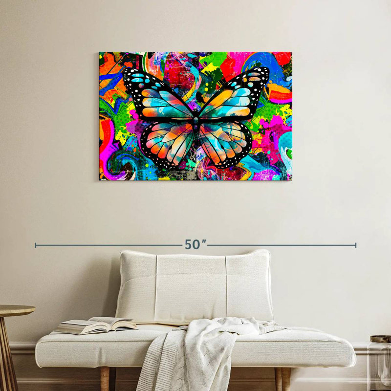 Brampt Trippy Butterfly, 24" H x 36" W