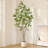 Adcock Artificial Maple Tree with Round White Planter, Pre Potted Faux Maple Tree for Home Decor-1536425911