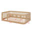 Structure de lit en bois avec clôture-1192746875
