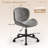 Armless Swivel Office Chair With U-Curve Ergonomic Seat And Silent Wheels-850631036