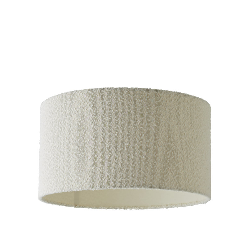 20cm H Cotton Drum Pendant Shade ( Screw On ), 25cm H x 45cm W x 45cm D, Cream