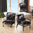 Purple Peony Hyperrealistic Flowers V - Velvet Upholstered Traditional Slipper Chair, Peony Floral Accent Chair
