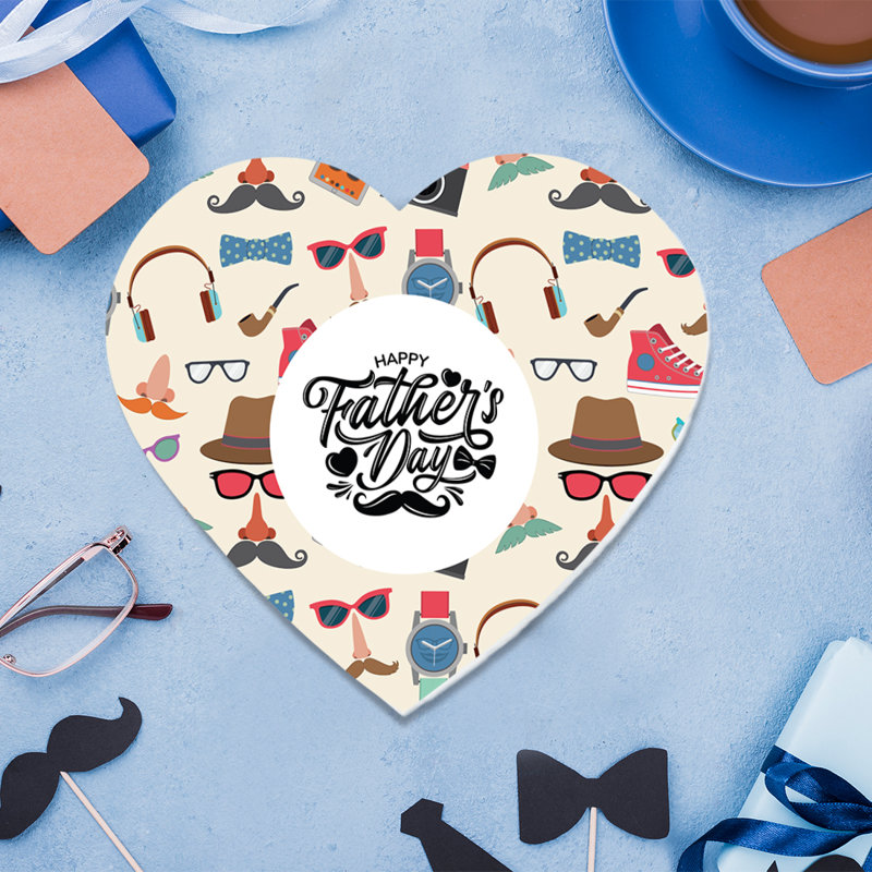 Boîte-cadeau en forme de cœur avec couvercle Happy Happy's Day