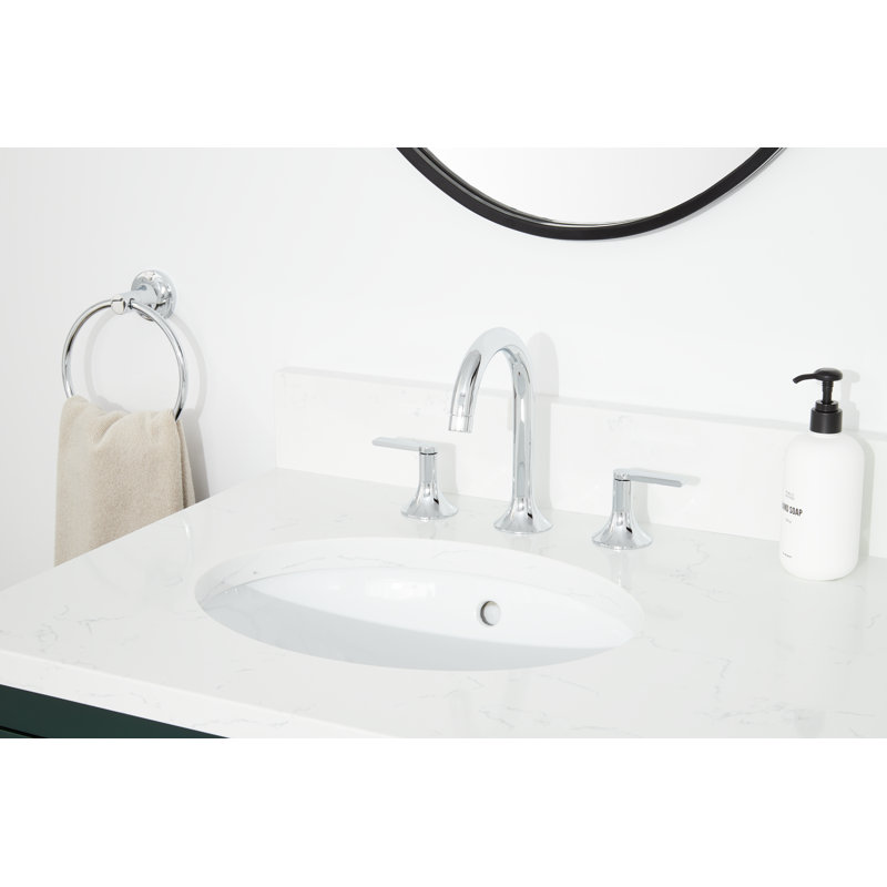 Lentz 1.2 GPM Widespread Bathroom Faucet with Lever Handles, Chrome, Lever Handle