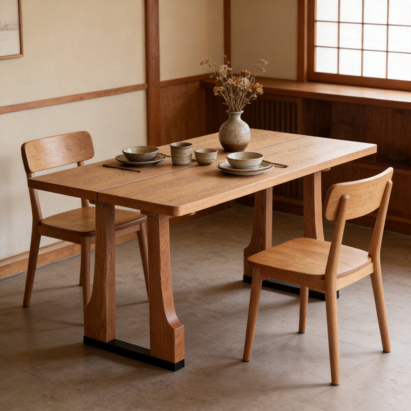 Table de salle à manger 63 ", Naturel