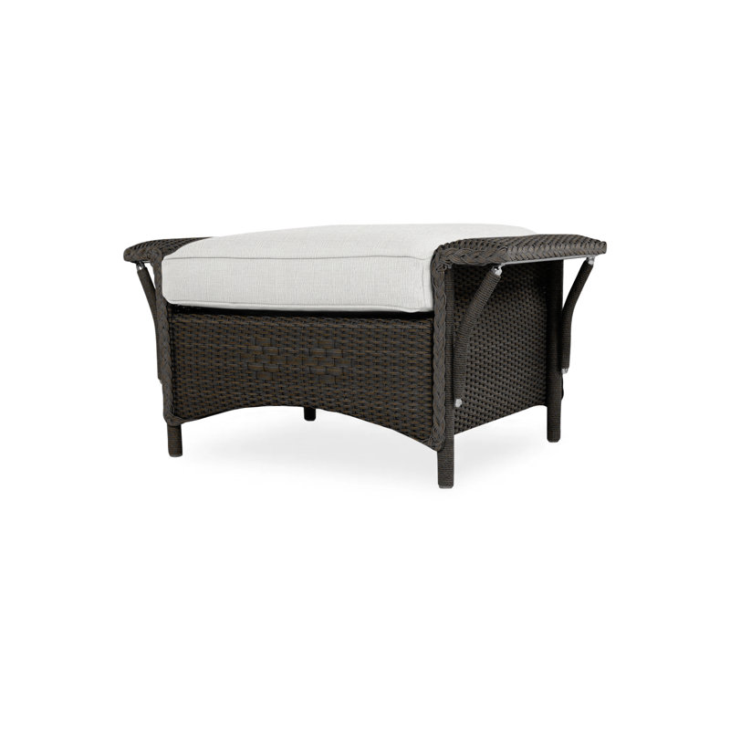 Nantucket Outdoor Ottoman, Sandberg Flax, Mink
