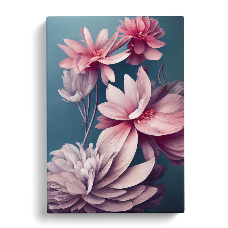 Luminous Flowers - Wrapped Canvas, 50cm H x 35cm W x 3cm D