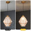 Luminaire suspendu simple en verre ambré Pagoda