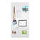 Seville Classics UltraHD 2-Piece Pegboard Set w/ 23 Piece Hook Assortment