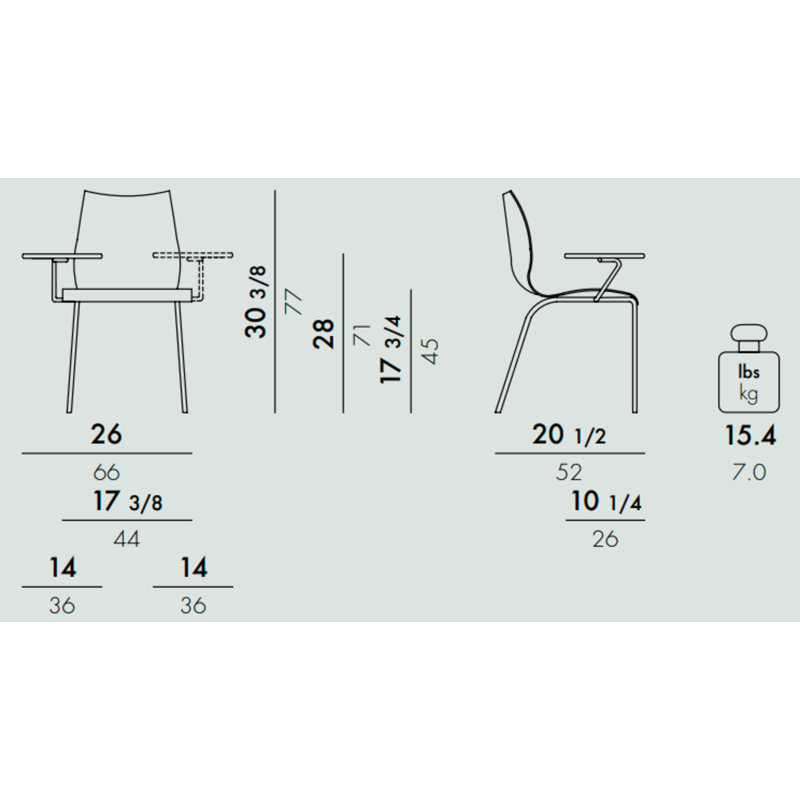 Maui Armchair, Pale Grey
