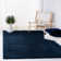 Tapis à poil long bleu marine Aeryn