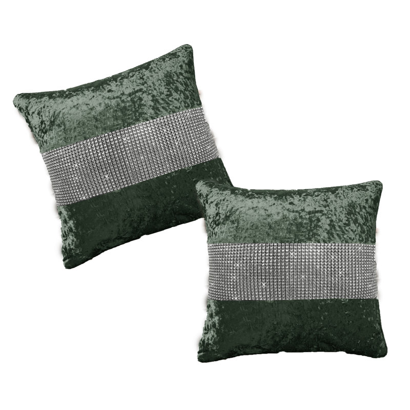 Diamante Back Cushion, 45 cm H x 45 cm W x 5 cm D, Wine