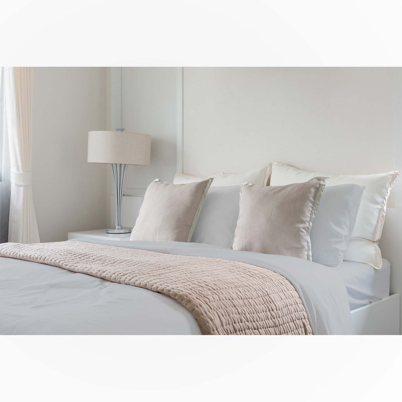Sheet Set, Light Gray, King Sheet Set w/ 1 Fitted Sheet, 2 Pillowcases
