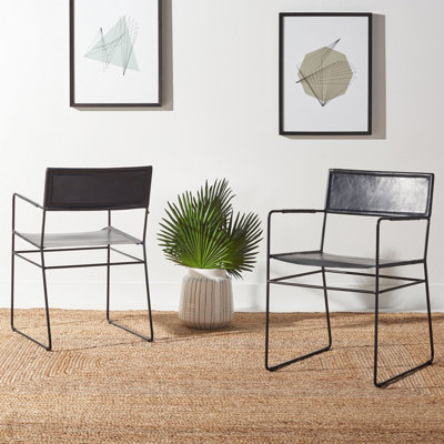 Fauteuil rembourré en cuir Rydon