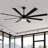 Oversized 72'' - 8 Blades Modern Smart Black Ceiling Fan with Dimmable LED Light and Remote Control-1292766877-1292767075-1292767074