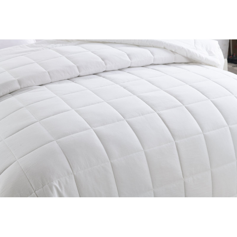 Couverture 100% coton délavé, Très grand, Blanc