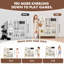 Ensemble de cuisine pour enfants, cuisine de jeu en bois, réglable en hauteur, livré avec divers accessoires de cuisine, cadeau de jeu de rôle idéal pour les tout-petits et les enfants de 3 à 8 ans (blanc)-122738965