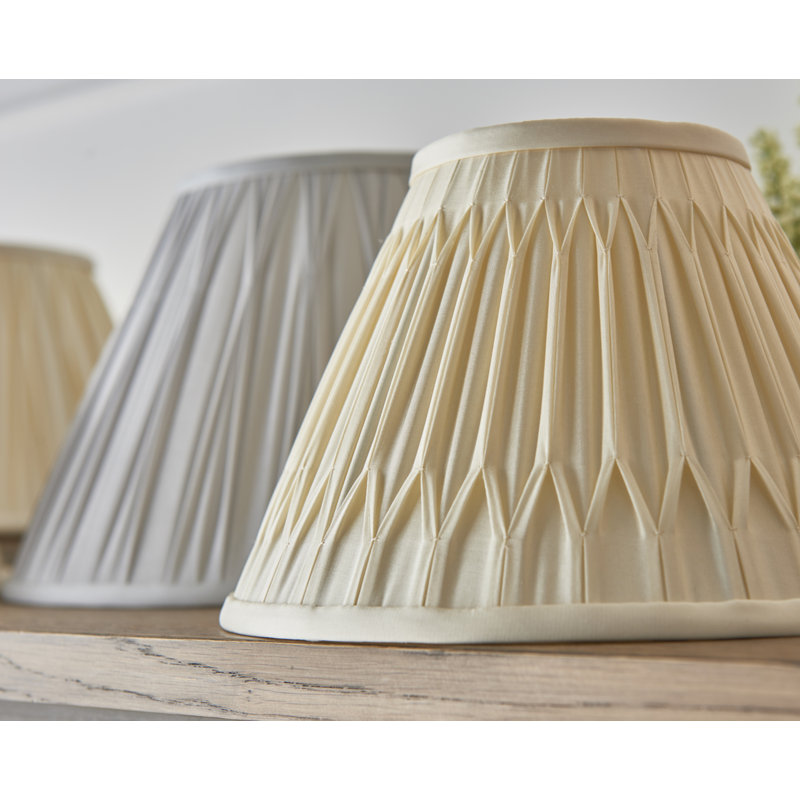 25.5cm Silk Empire Lamp Shade, Ivory