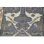 Tapis de couloir bleu indien fait à la main Oushak 3 x 8