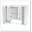 Armoire de salle de bain avec 5 tablettes réglables, armoire à pharmacie murale pour la salle de bain, charnières à fermeture douce, étagère ouverte