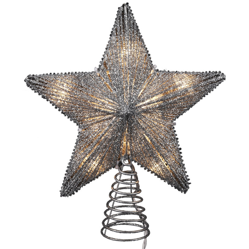 3'' Metal Lighted Tree Topper