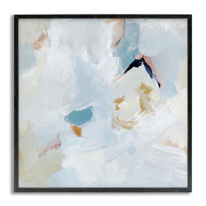 «Soft Subtle Abstraction», estampe numérique encadrée par Victoria Barnes, H 12 po x l 12 po, Gris