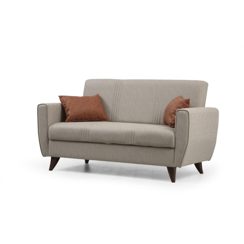 Canapé-lit 2 places, Polyester beige Namon