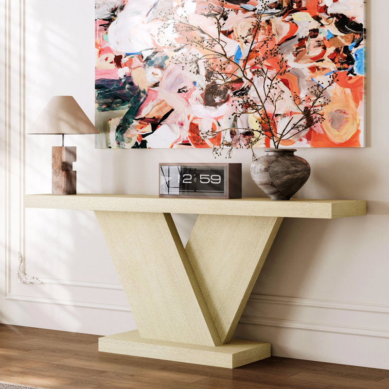Console, table d'entrée pour petits espaces, Imitative Oak