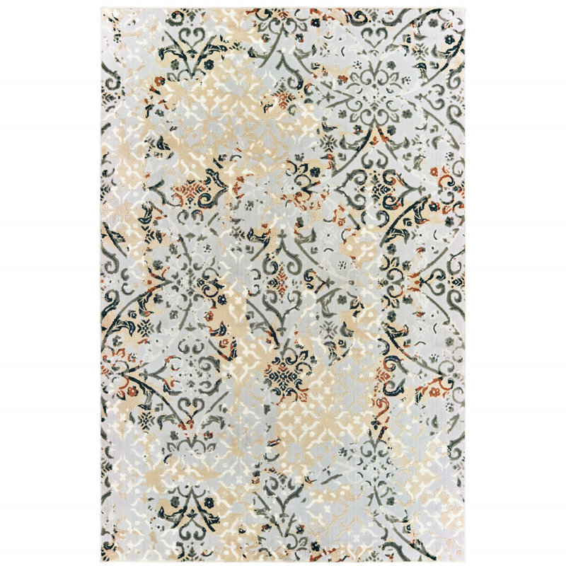 Laurie Floral Indoor Rug, Rectangle 9'10" x 12'10"
