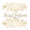 «Golden Merry Christmas on Canvas» par Mollie B.