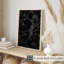 Motif abstrait de géode noire abstraite IV-652816613