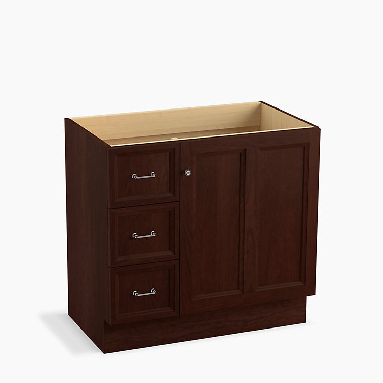 Base de meuble-lavabo Damask, Tweed cerise