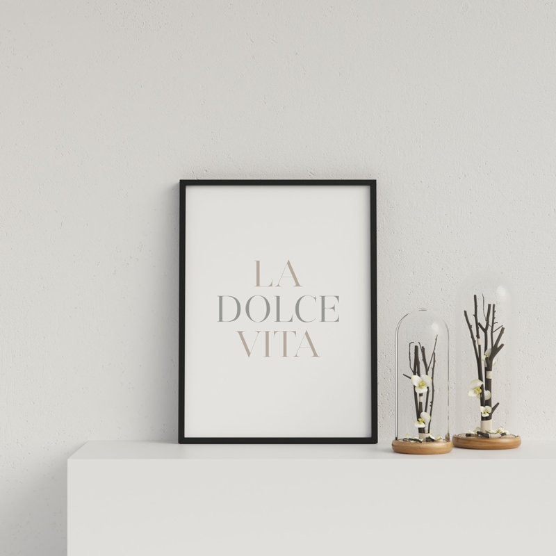 Italian La Dolce Vita P&G by Vouvart - Single Picture Frame Print
