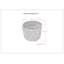 Edgeley 18"W Handwoven Jute and Cotton Boho Round Pouf in Grey and Natural-363141857