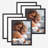 Black Wood Picture Frame - Set of 6
