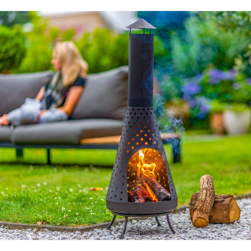 Napa Novelty Clay Wood Burning Smokeless Chimenea
