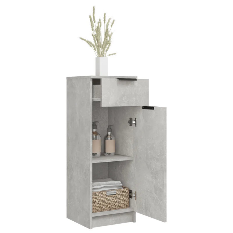 Jihyun Bathroom Storage, Concrete Grey