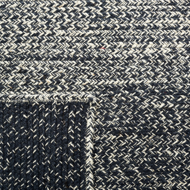 Tapis beige / noir en jute fabriqué à la main Romet Ombre, Tapis de couloir 2 pi 3 po x 8 pi