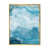 Toile avec cadre flottant or