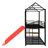 A Metal Twin-Over-Twin Bunk Bed Featuring A Slide And A Storage Staircase-1499765113
