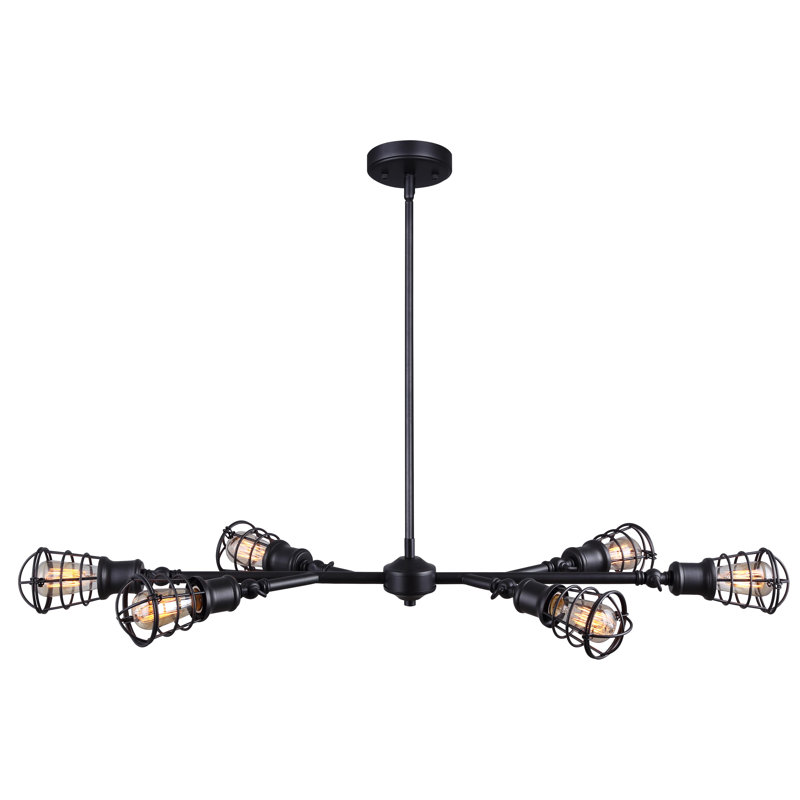 Plafonnier semi-encastré 6 lumières Lovitt