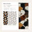Papier peint hexagonal texture de fourrure éclectique