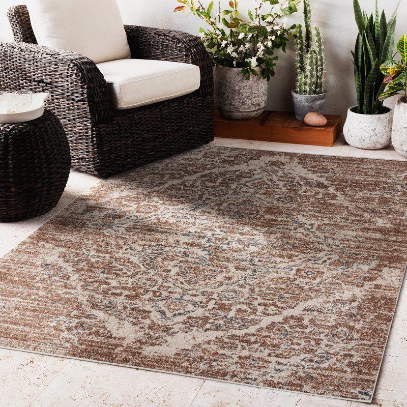 Caples Oriental Indoor Rug, Rectangle 7'8" x 10'6"