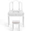 Ensemble de coiffeuse avec tabouret et miroir Konecczny-29206480