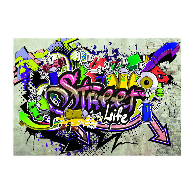 Colourful Cooperation Semi-Gloss Paste the Wall Mural, 400 cm x 280 cm