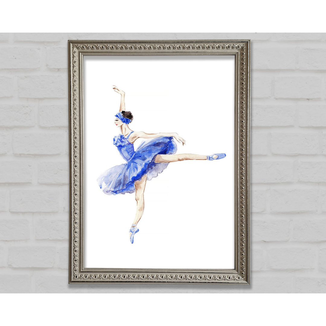 Blaue Ballerina 8 - Druck