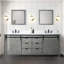 84 po X P 22 po Meuble-lavabo double D avec comptoir en quartz blanc-1691395717-1691395714-1691395713