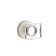 Passage Modern Square Crystal Knob with Disc Rose